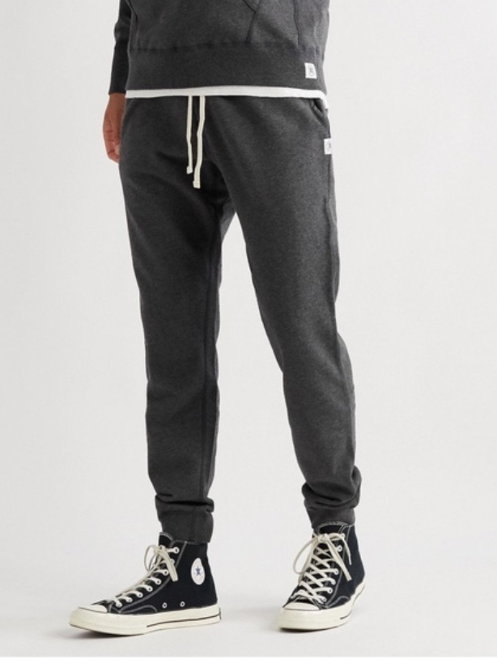Reigning Champ - Slim-Fit Loopback Cotton-Jersey Sweatpants - Gray